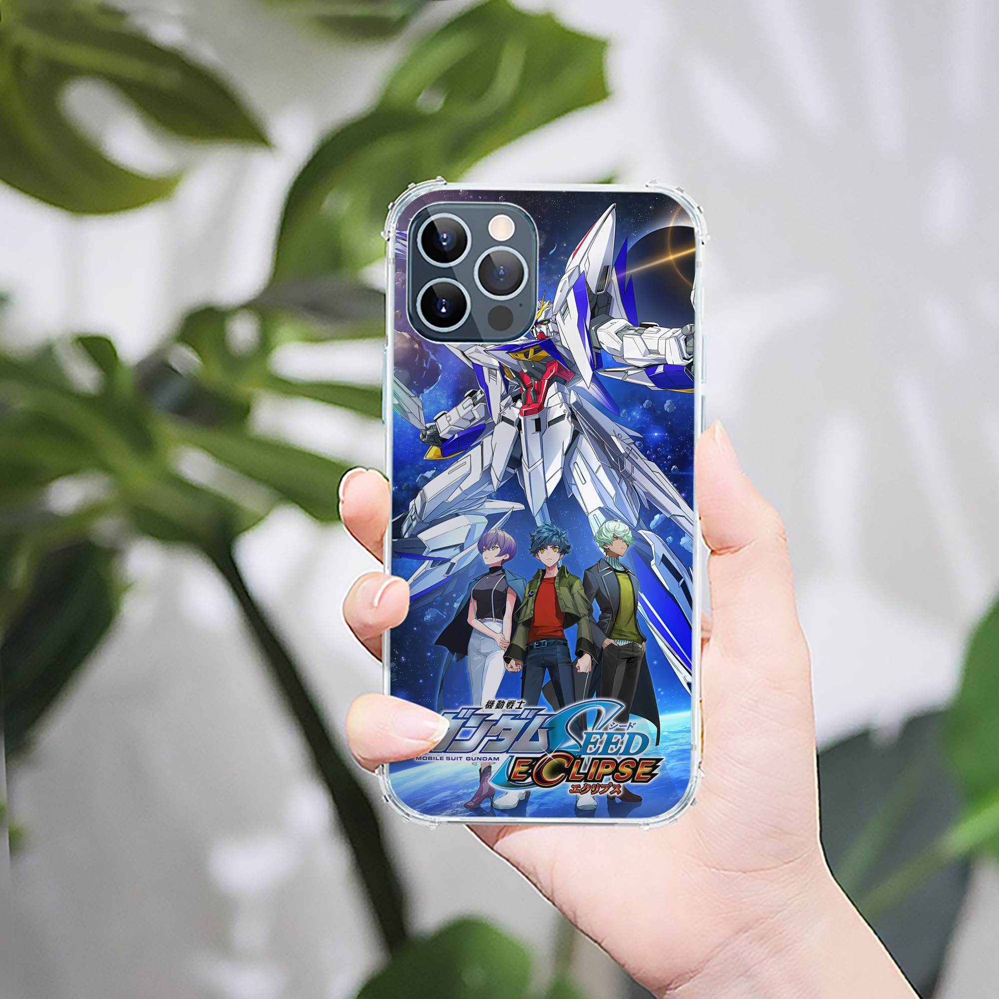 （画像用） 機動戦士ガンダム Mobile Suit Gundam 【iPhone 12シリーズ対応】透明スマホケース（クリアソフトケース）